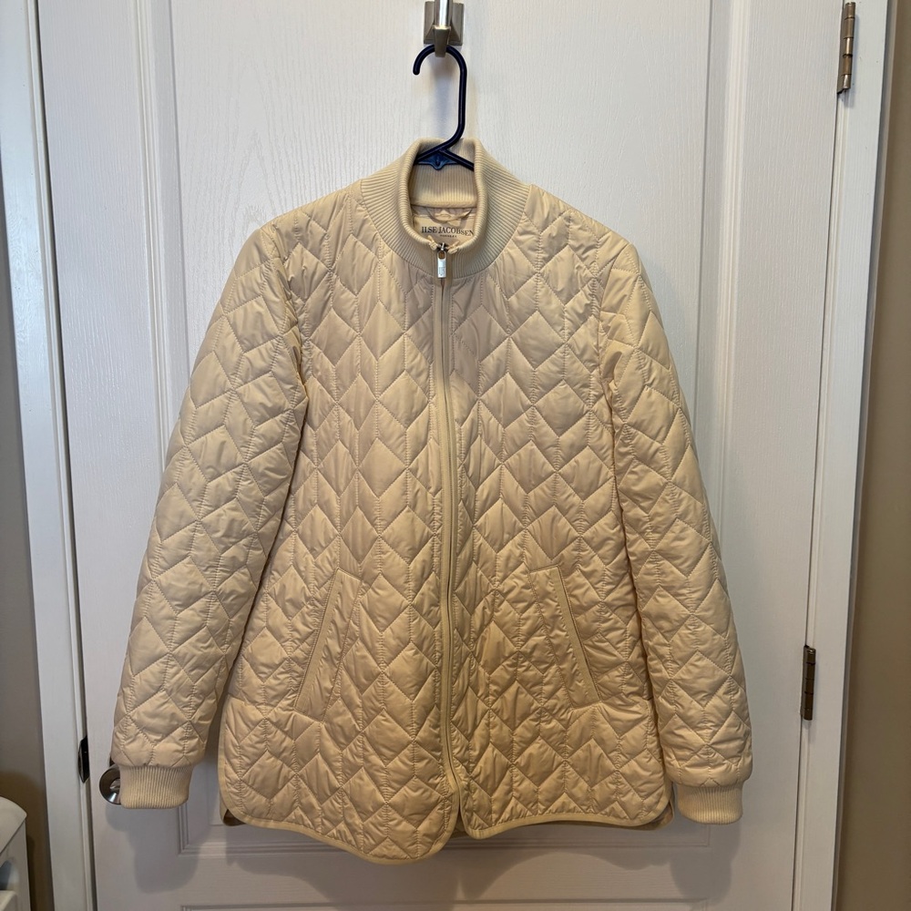 Ilse Jacobsen Cream Quilted Puffer Jacket